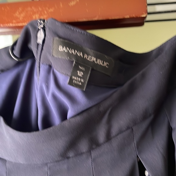 Banana Republic blue and white skirt 12 - Picture 3 of 7